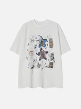 Irregular Pet Print Tee